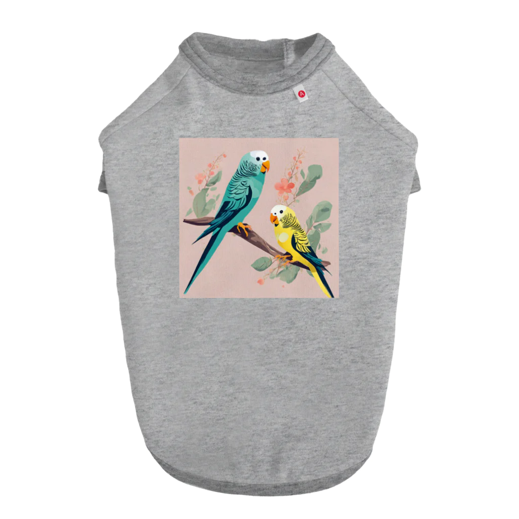 pinetreeのインコ１ ドッグTシャツ