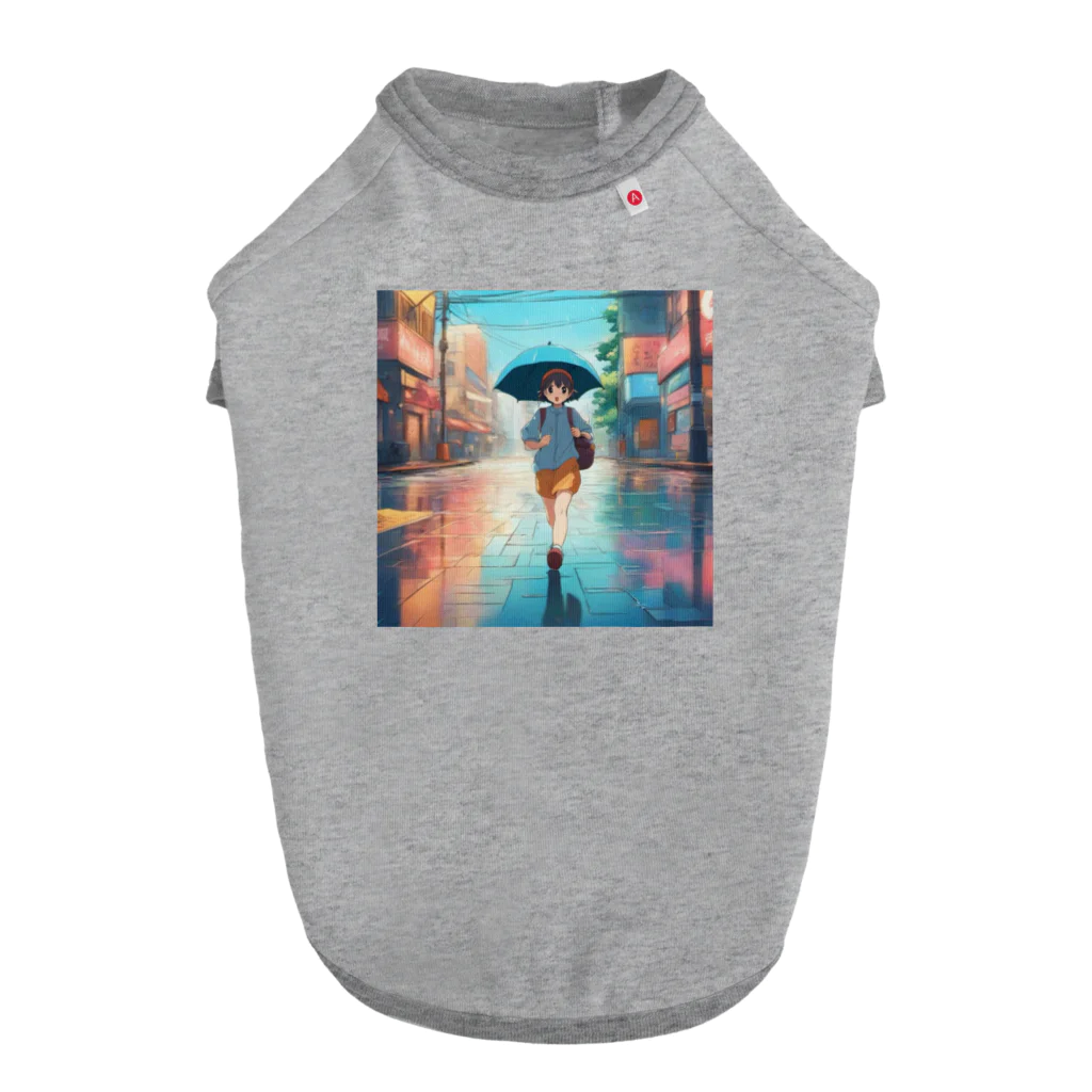 ruharuの雨 ドッグTシャツ