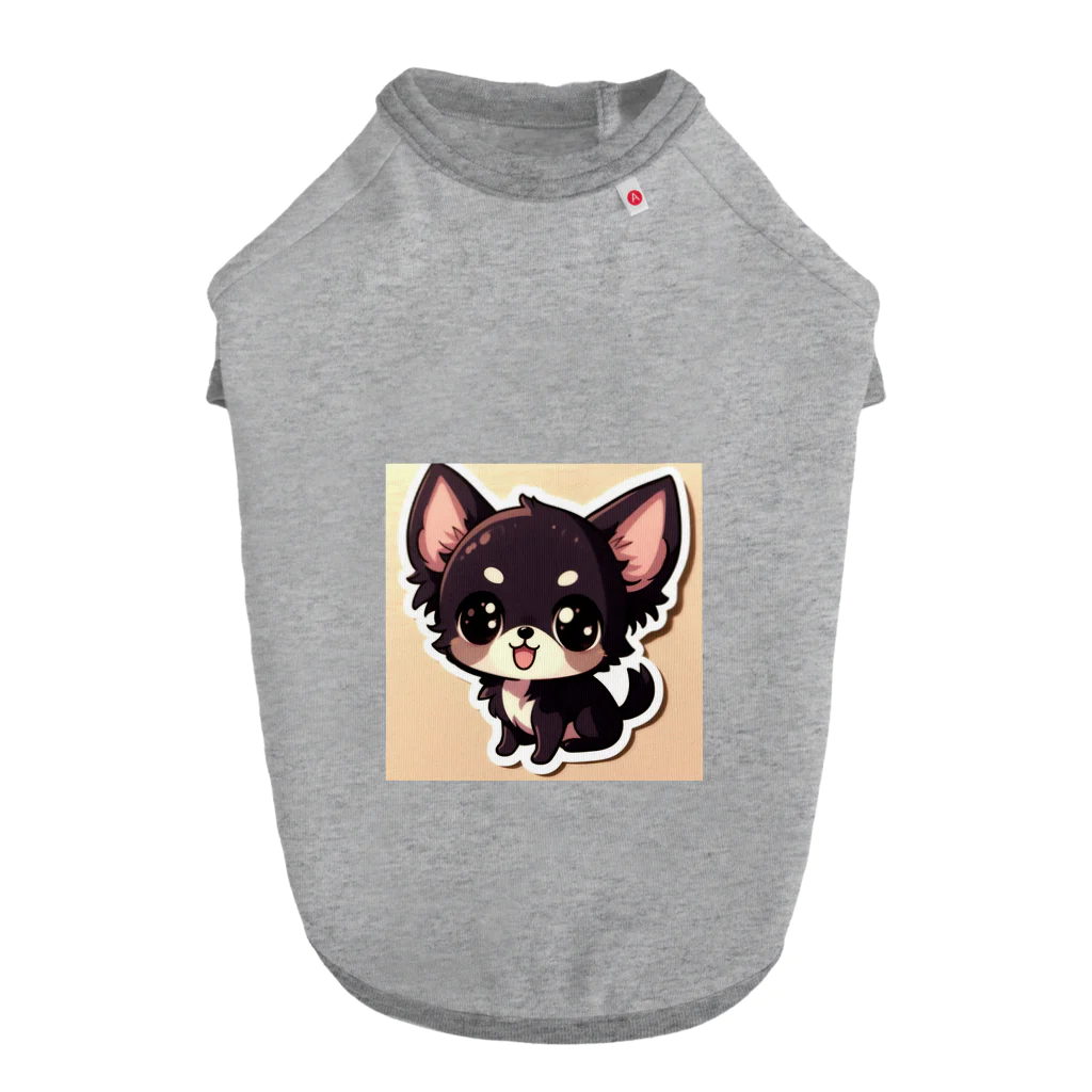 可愛いチワワグッズショップのブラックタンチワワ Dog T-shirt