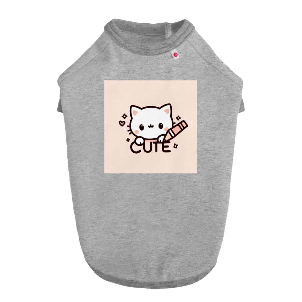 mini_asuのCut 猫 ドッグTシャツ