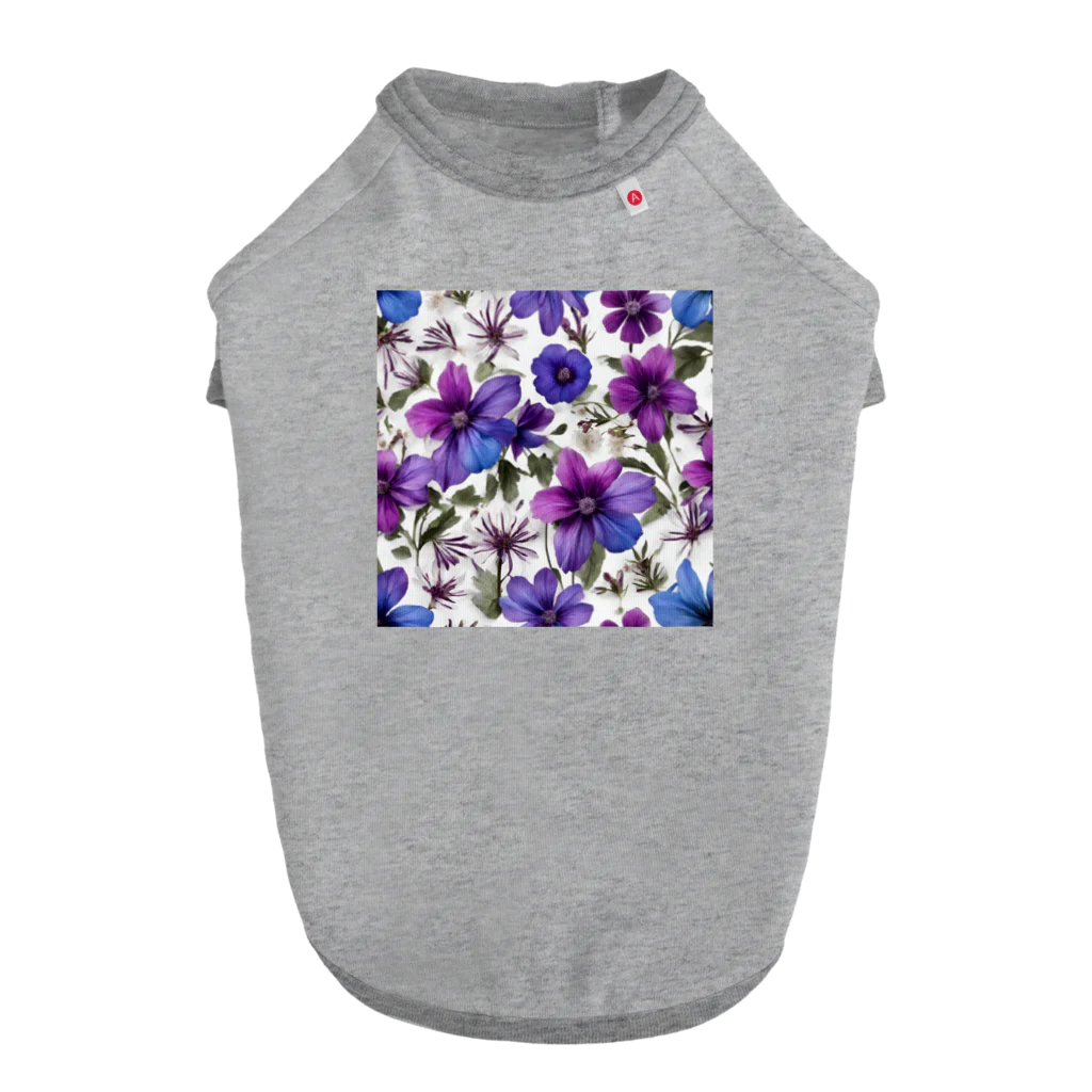 ラディアンス・ストアの紫の綺麗なお花 Dog T-shirt