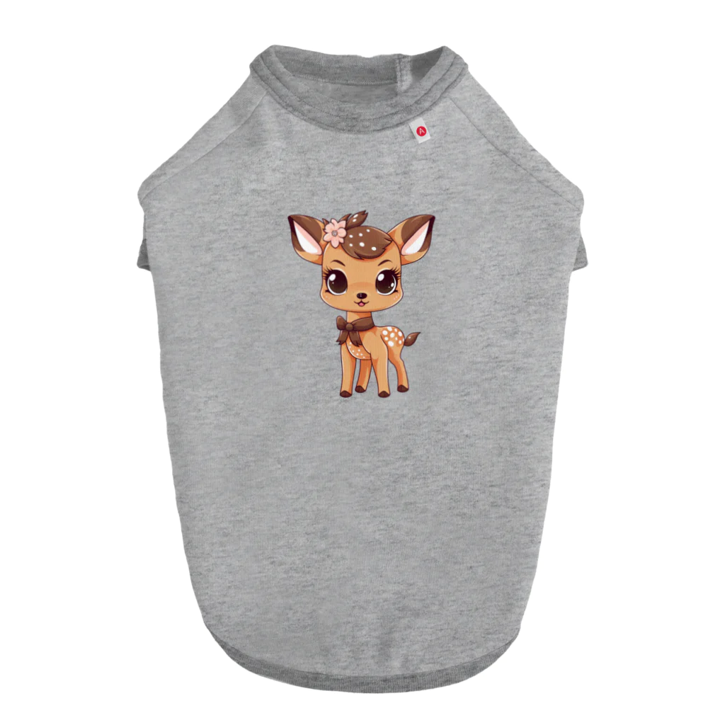 Vasetti_pressの可愛い鹿 Dog T-shirt