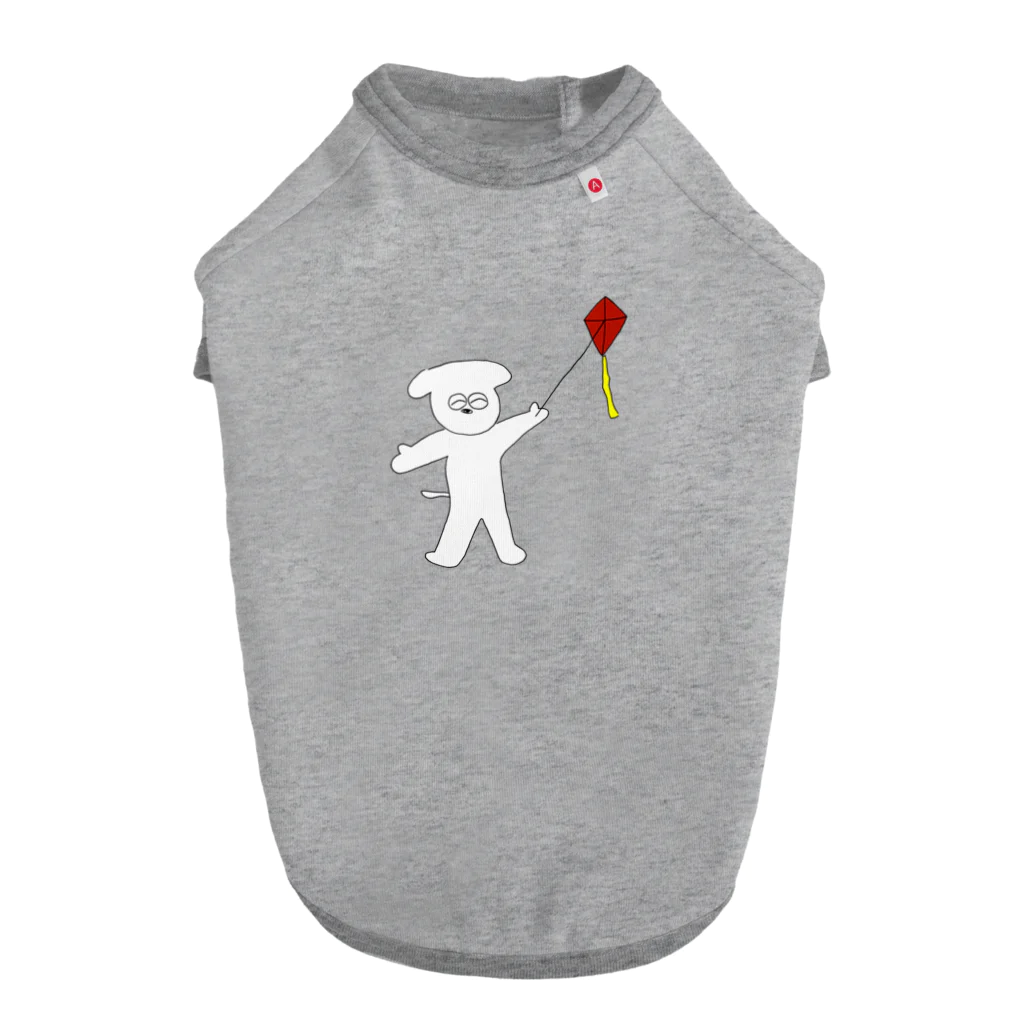 さときちの凧揚げスマイルドッグ Dog T-shirt