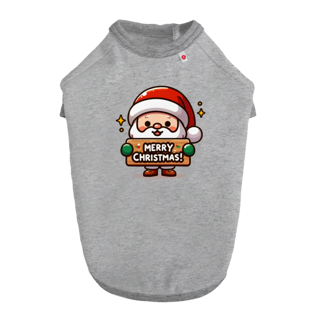 mitsu5872のサンタの陽気なクリスマスコレクション ドッグTシャツ