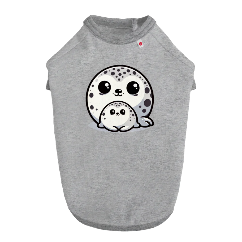 mitsu5872のふんわり　ゴマフアザラシ　やすらぎ Dog T-shirt