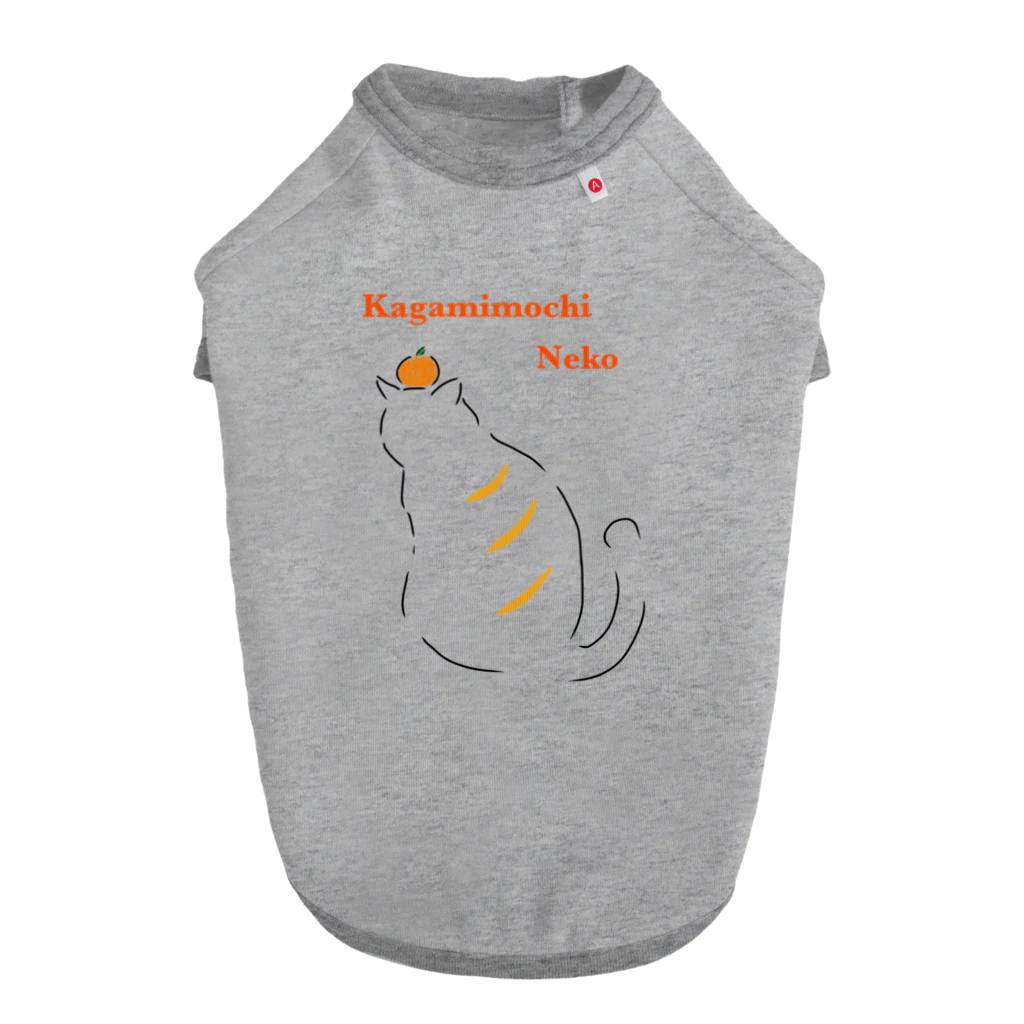 shizuka_mirinの鏡餅ネコシリーズ Dog T-shirt