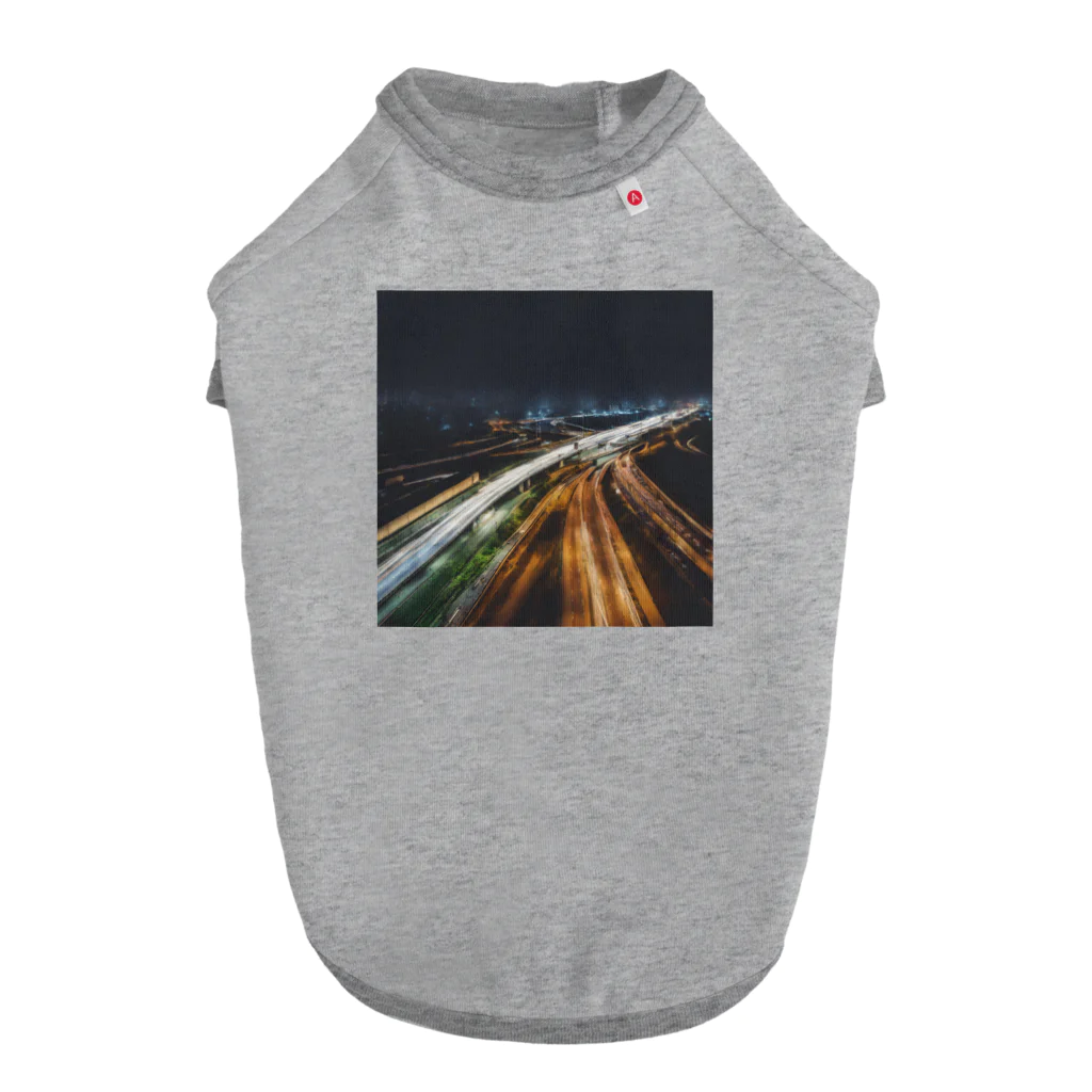 autumnの深夜の高速道路〜チルタイム〜 ドッグTシャツ