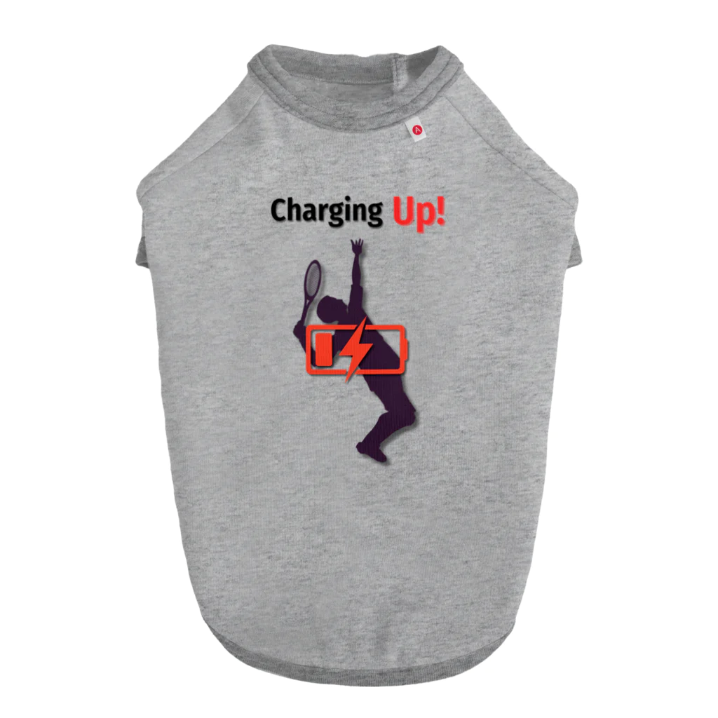 creative-power-labのCharging Up　テニス ドッグTシャツ