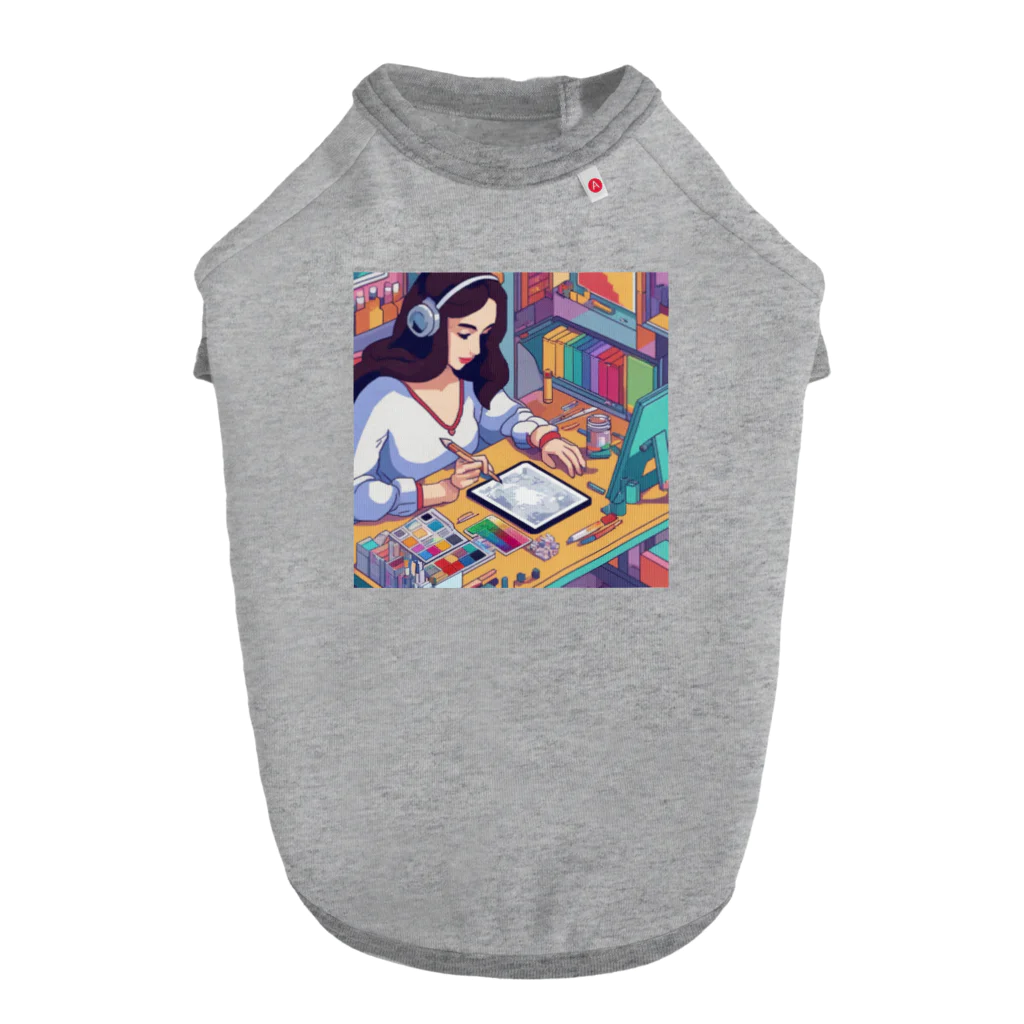 Radiant Lifestyle Storeの女性イラストレーター ドッグTシャツ