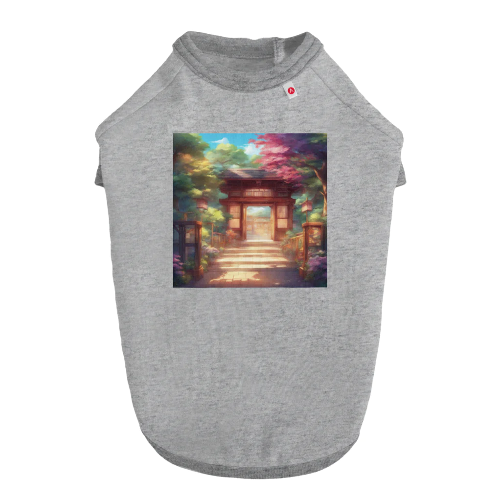 jampackの【風景】寺院 Dog T-shirt