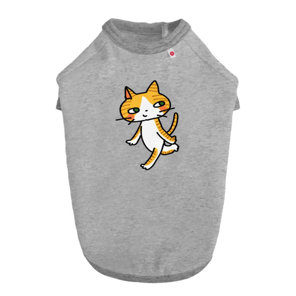 もちもちボックスの歩くネコちゃん(まま) ドッグTシャツ