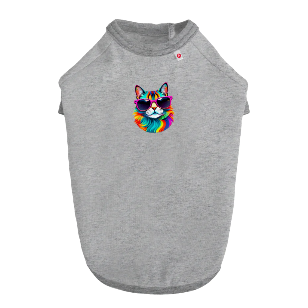 629_CAT_ARTのグラカラキャット2 Dog T-shirt