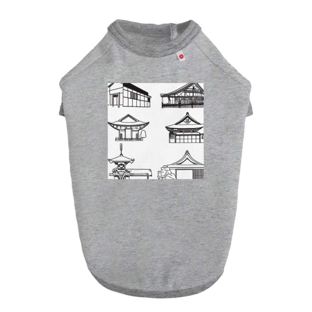 yason1031の和の建築 ドッグTシャツ