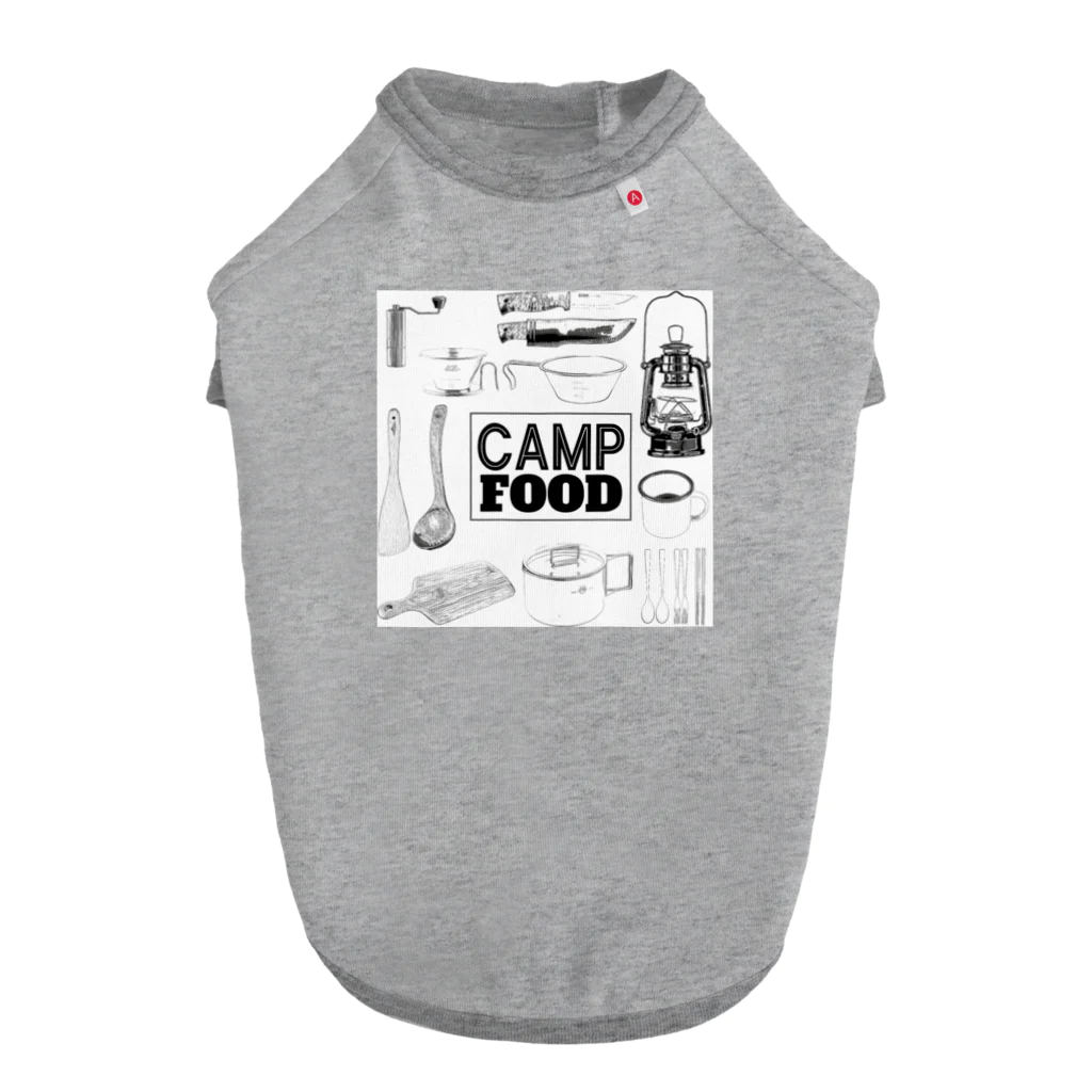 rokkakukikakuのCAMP FOOD Dog T-shirt