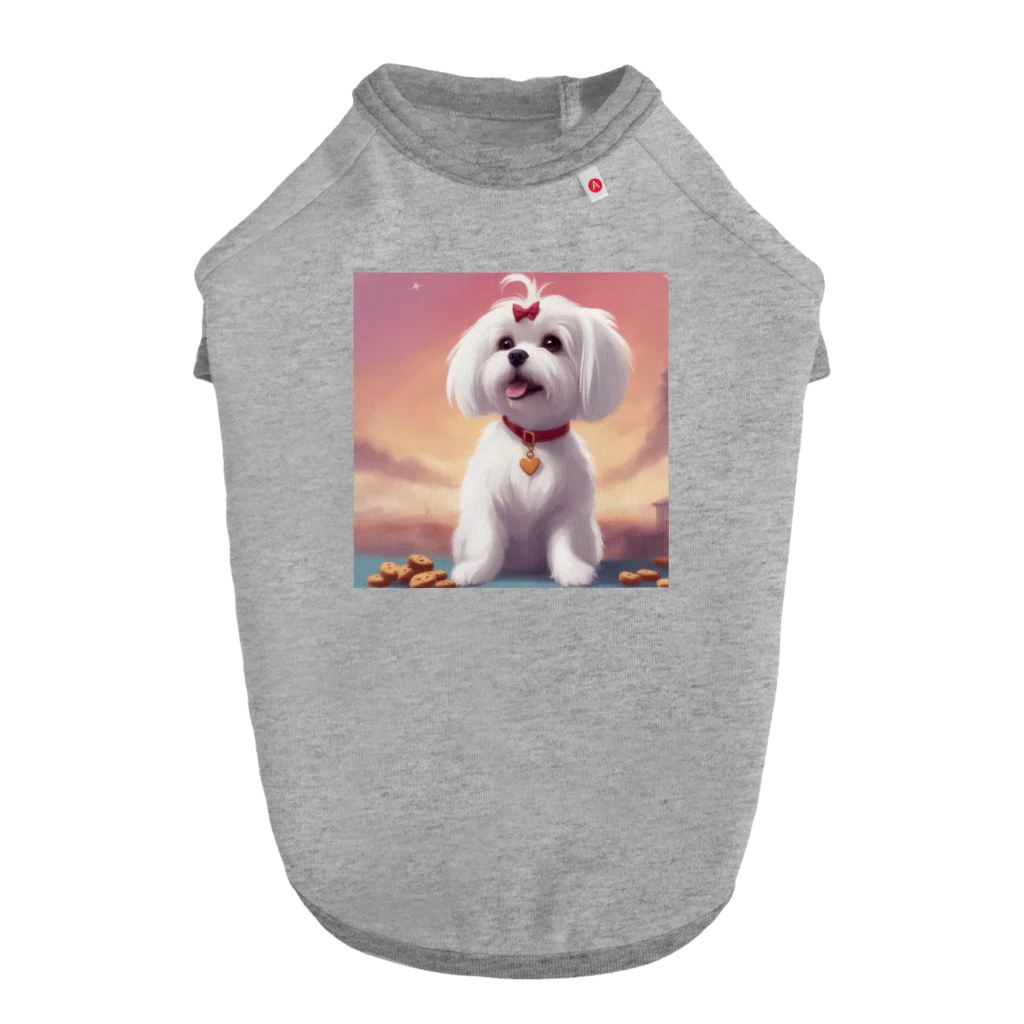 ちいさき家族スキ　Maltese ♡のかわいいマルチーズ ドッグTシャツ