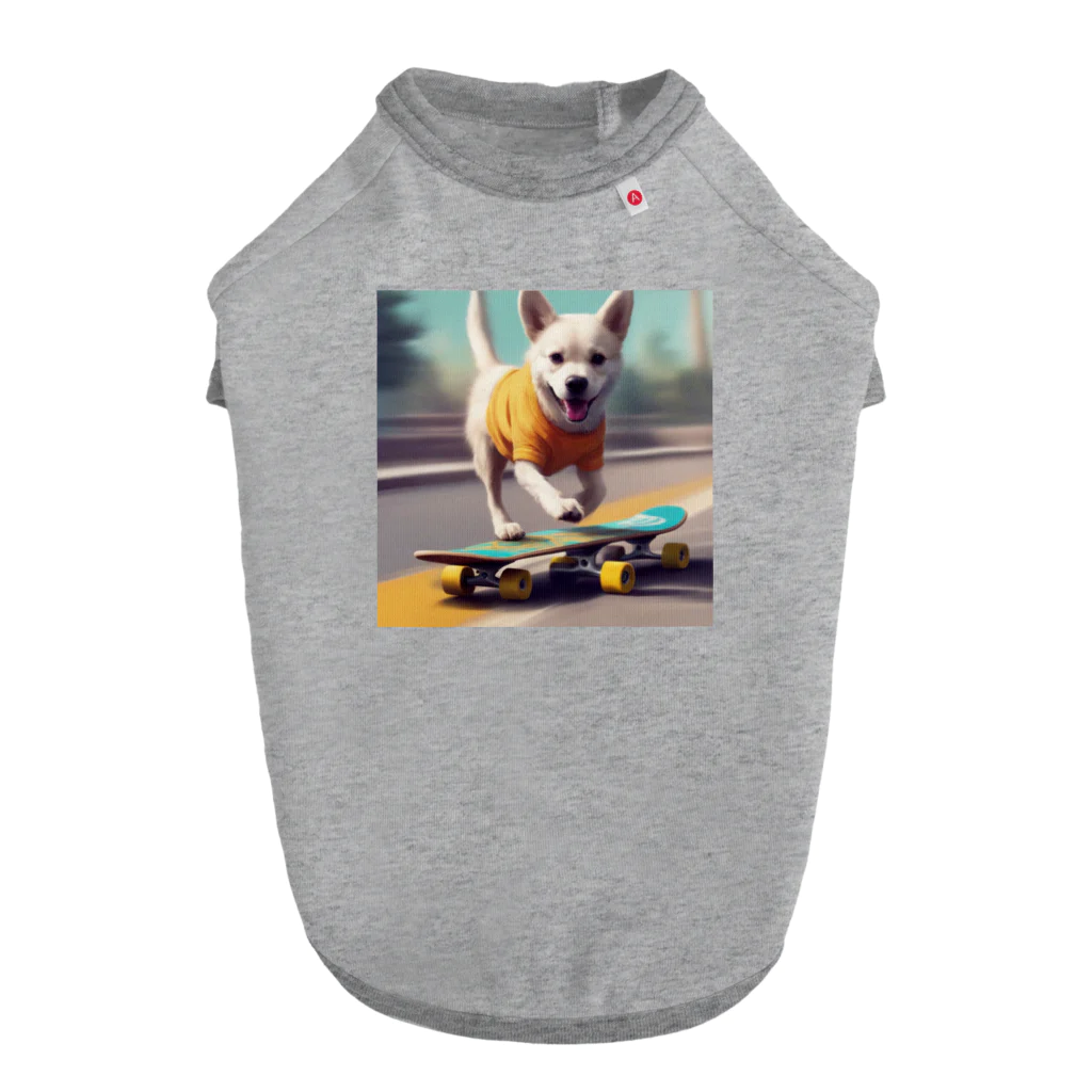 Ayatingのスケボーに乗っちゃう Dog T-shirt