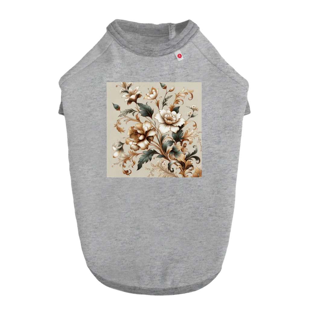 masa_innovatorのElegant Florals ドッグTシャツ