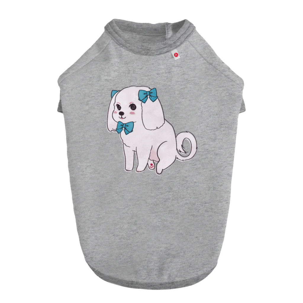 我楽汰倉庫_第二支部(犬)のおしゃれなマルチーズ Dog T-shirt