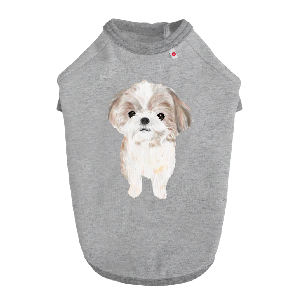 hanapecha_wannyanのシーズーちゃんおすましポーズ Dog T-shirt