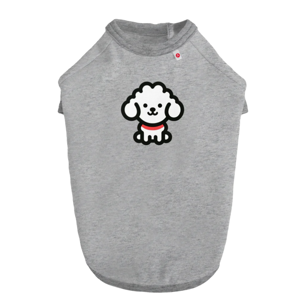 わんこグッズしょっぷcooの白プードル Dog T-shirt