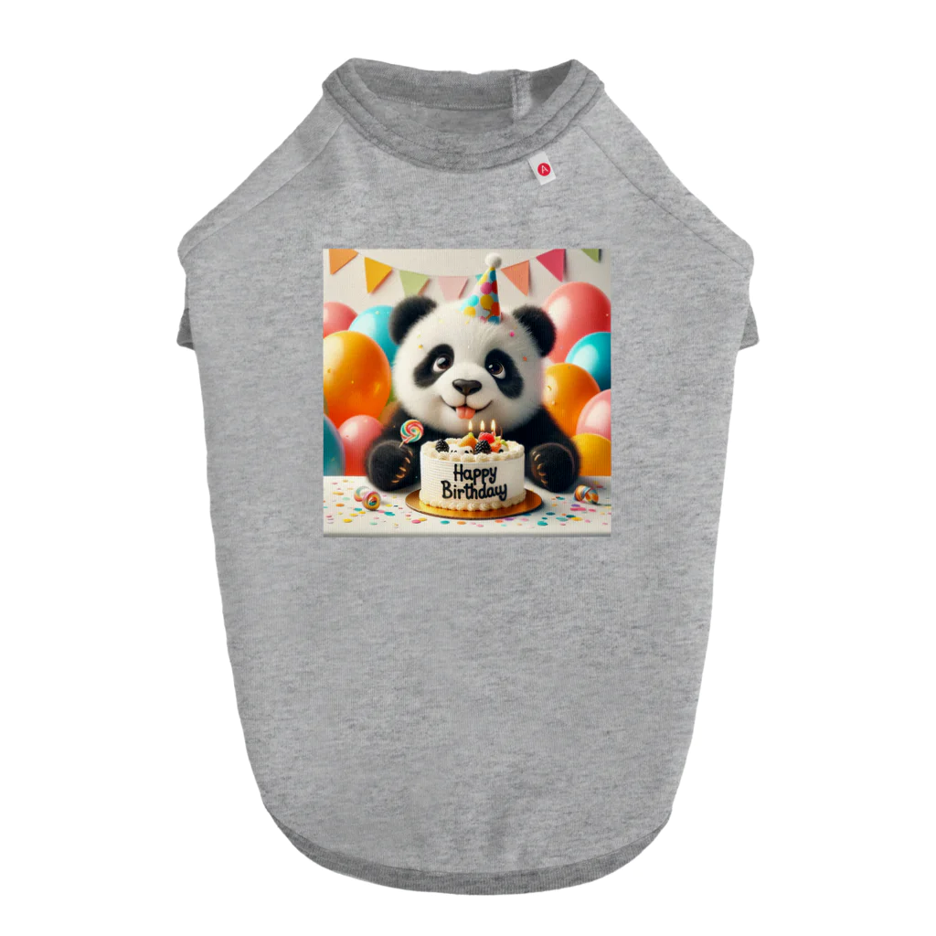 redpanda_pandaのお誕生日パンダ ドッグTシャツ