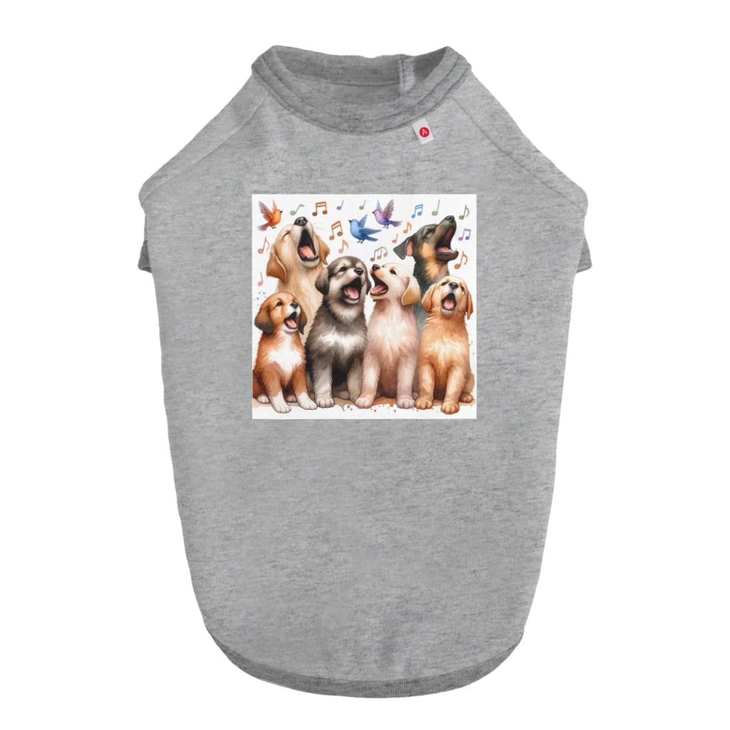 えほんのふんわりぺーじのみんなで歌おう：協力の楽しさ Dog T-shirt