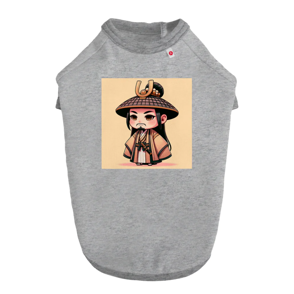 戦国時代マニアのデフォルメ足利義政君 ドッグTシャツ