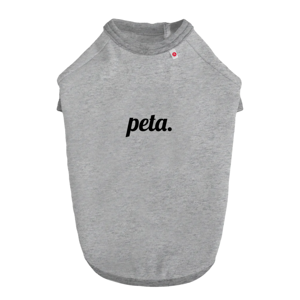 peta.のpeta. ドッグTシャツ