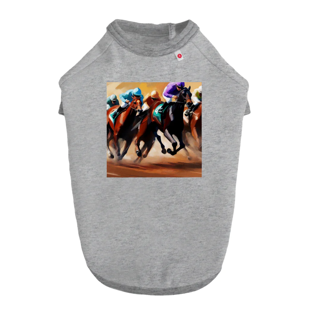 legendary horseの馬たちの力強さと競争心 ドッグTシャツ