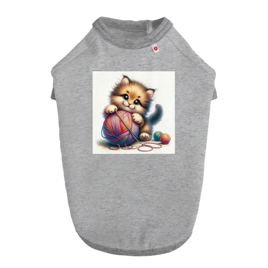 子猫カーニバルの子猫　イラスト ドッグTシャツ