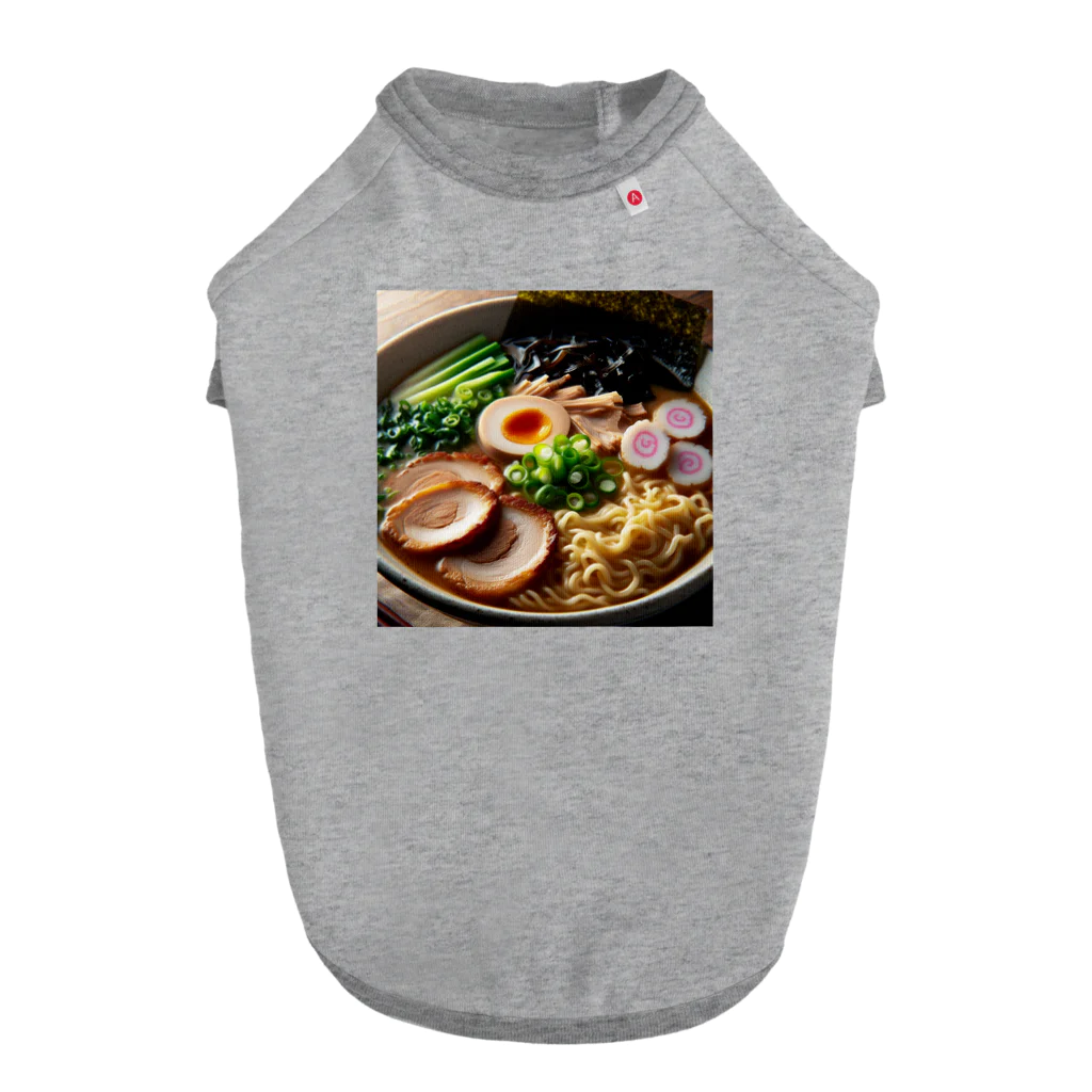 kumama07のラーメン ドッグTシャツ