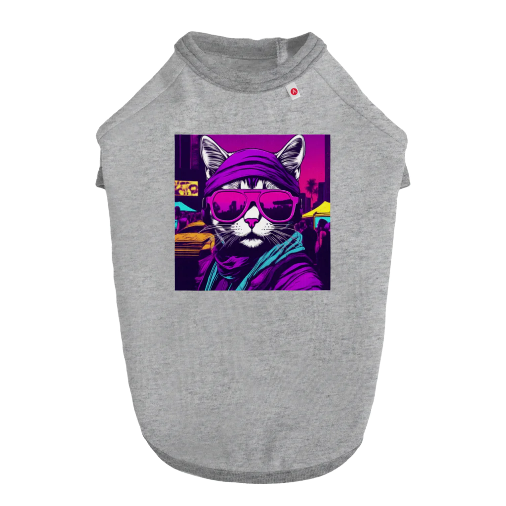 jujumarucatのROCKYCAT　サングラス２ Dog T-shirt