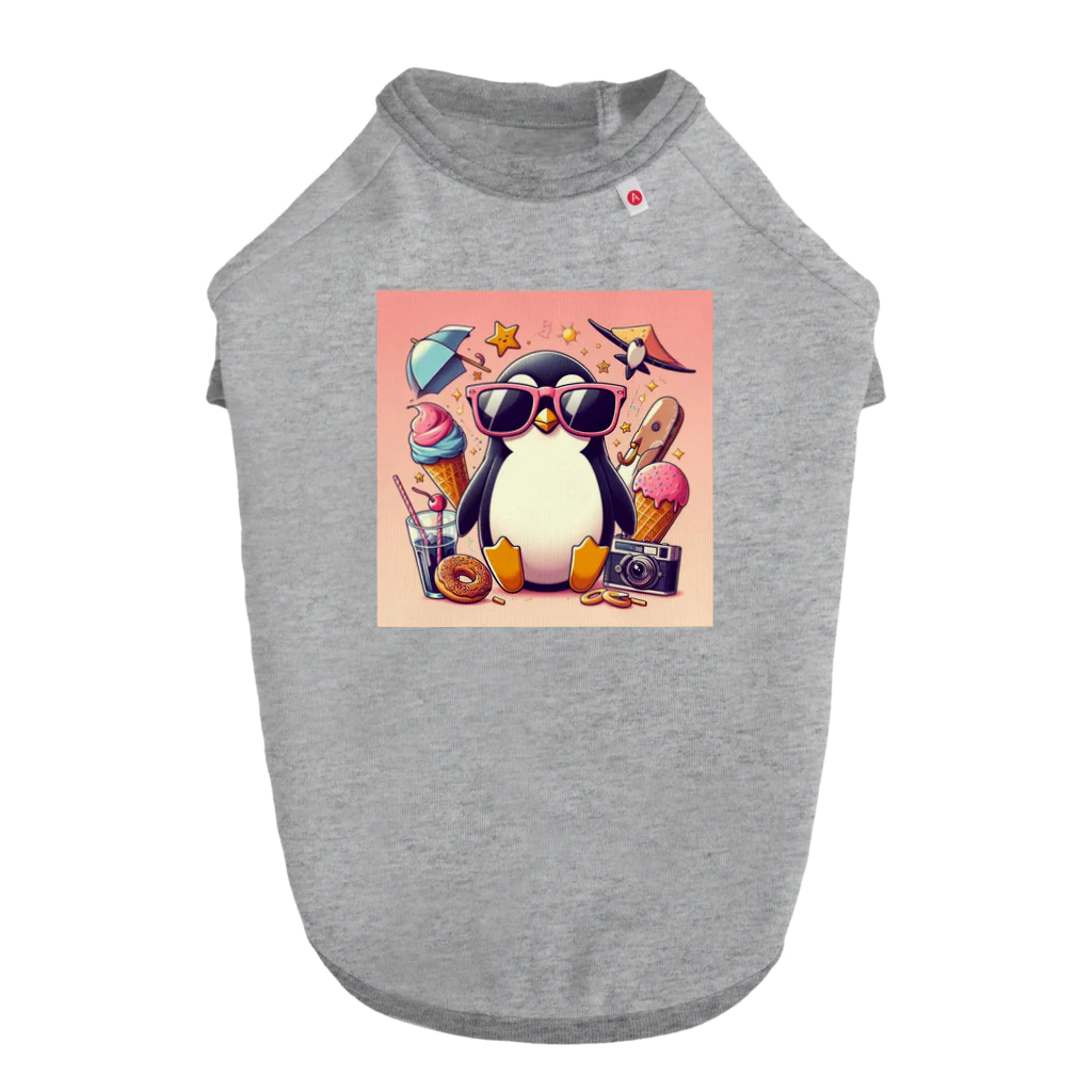 Design Harborのcool penguin ドッグTシャツ