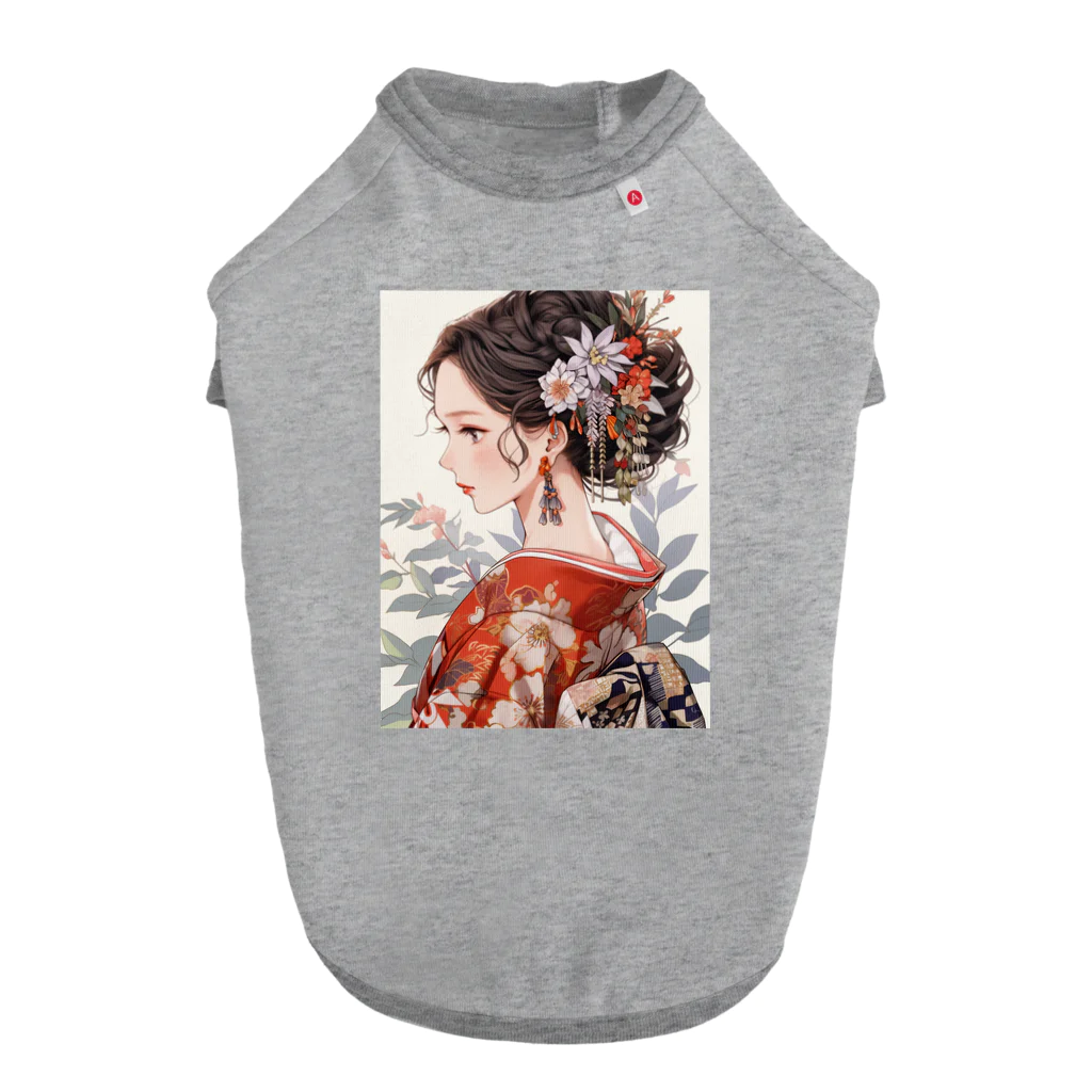 AQUAMETAVERSEの和服姿の女性　sanae 2074 Dog T-shirt