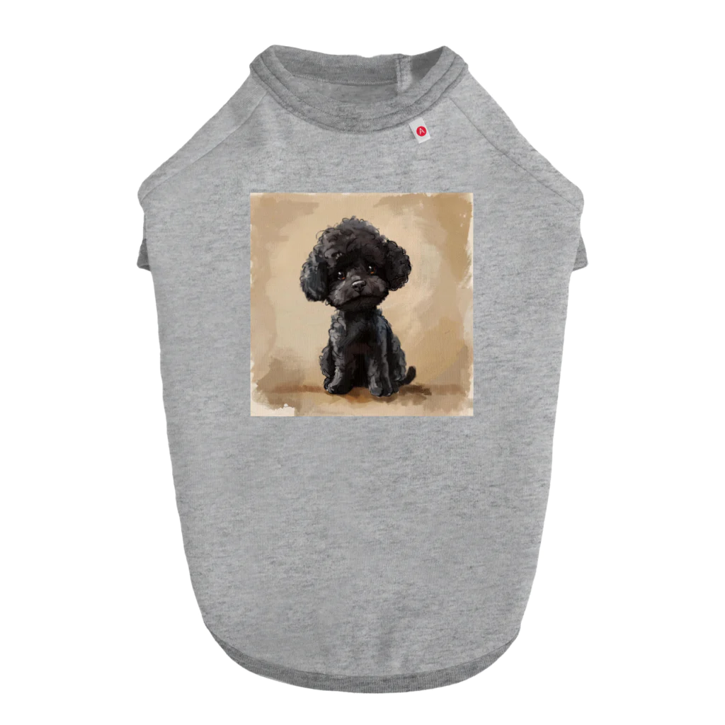 Dan-2024の可愛い黒のトイプードル Dog T-shirt