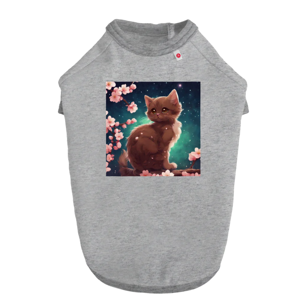 yoiyononakaの春と梅と茶猫04 Dog T-shirt