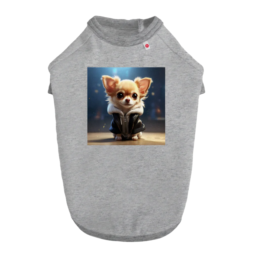 チワワ愛好家ショップのリラックスした雰囲気が漂うチワワちゃん Dog T-shirt