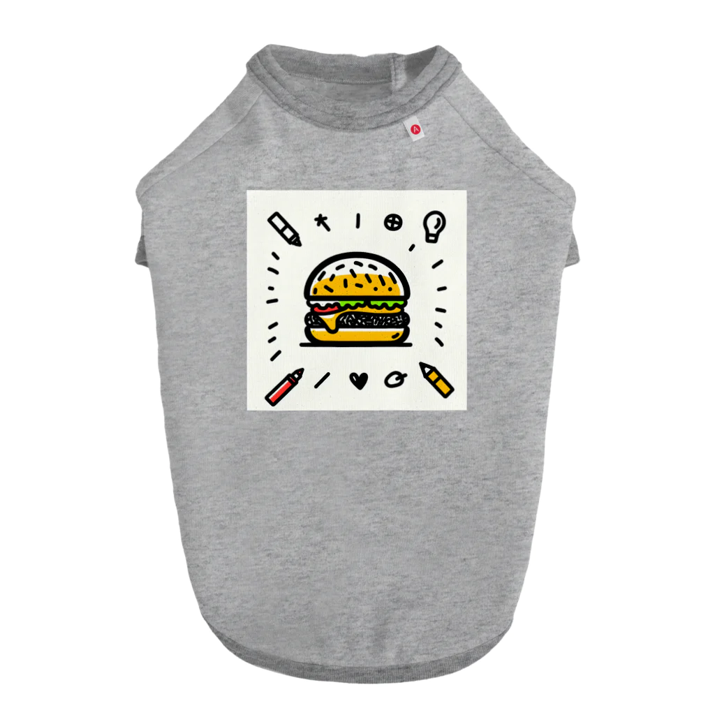 Nのハンバーガーくん ドッグTシャツ