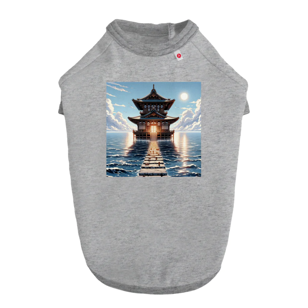 Irregular is beautifulのSanctuary of the Sea: Pathway to Serenity Dog T-shirt