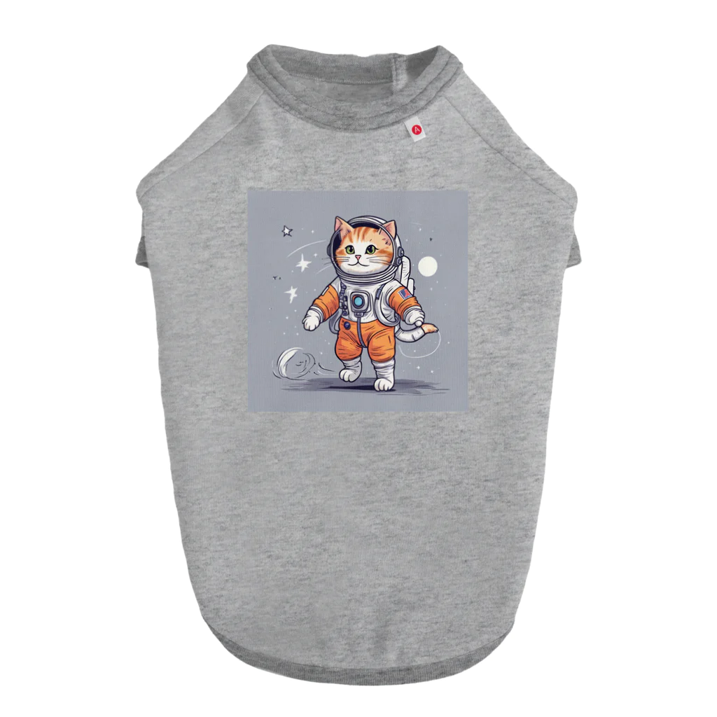 dora8の宇宙ウォークを行う宇宙飛行士な猫2 ドッグTシャツ