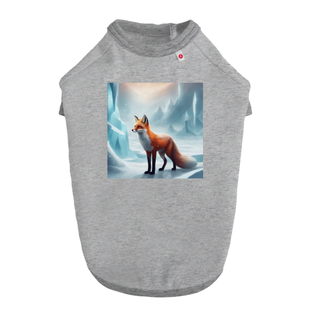 ブルーレイの氷山と狐 Dog T-shirt