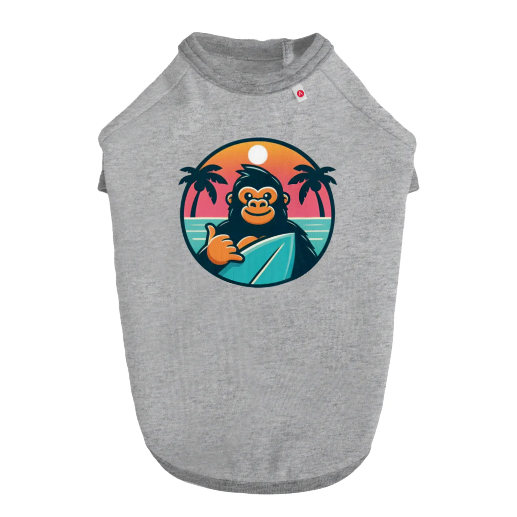 Omiya_ JAP_038のRCW_Gorilla_Californiasurf ドッグTシャツ