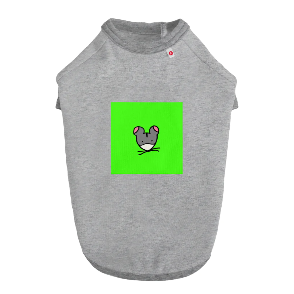 ギョージャガーリックのデザインのlight green Dog T-shirt