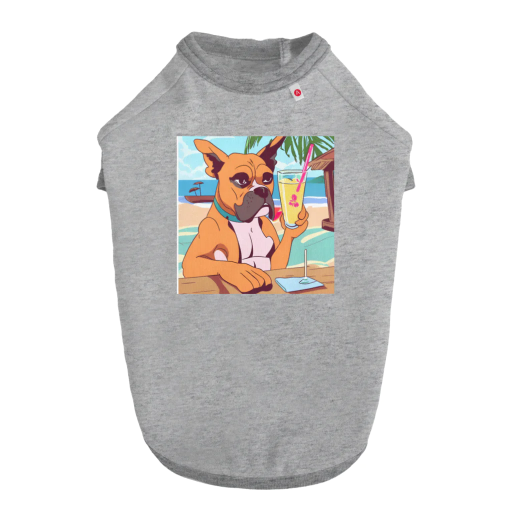 ボクサー犬が好きなんです❗のボクサーだってカクテル飲むし Dog T-shirt