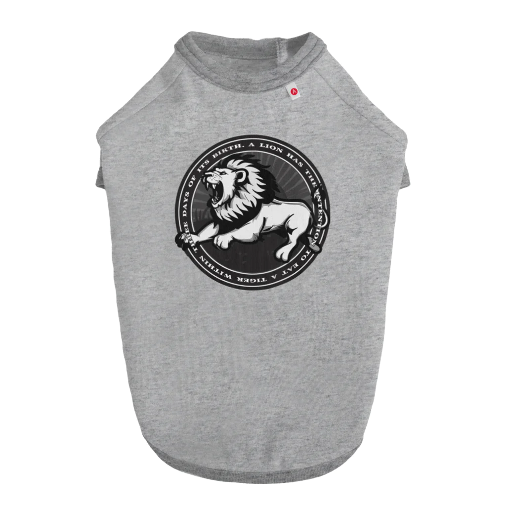 Ａ’ｚｗｏｒｋＳのLION IN A CIRCLE Dog T-shirt