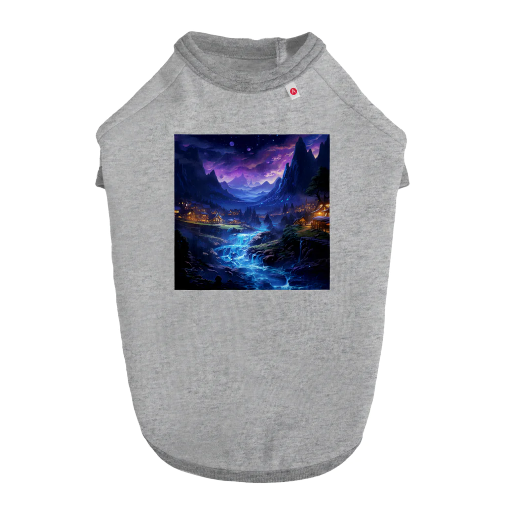 AQUAMETAVERSEの夜空　なでしこ1478 ドッグTシャツ