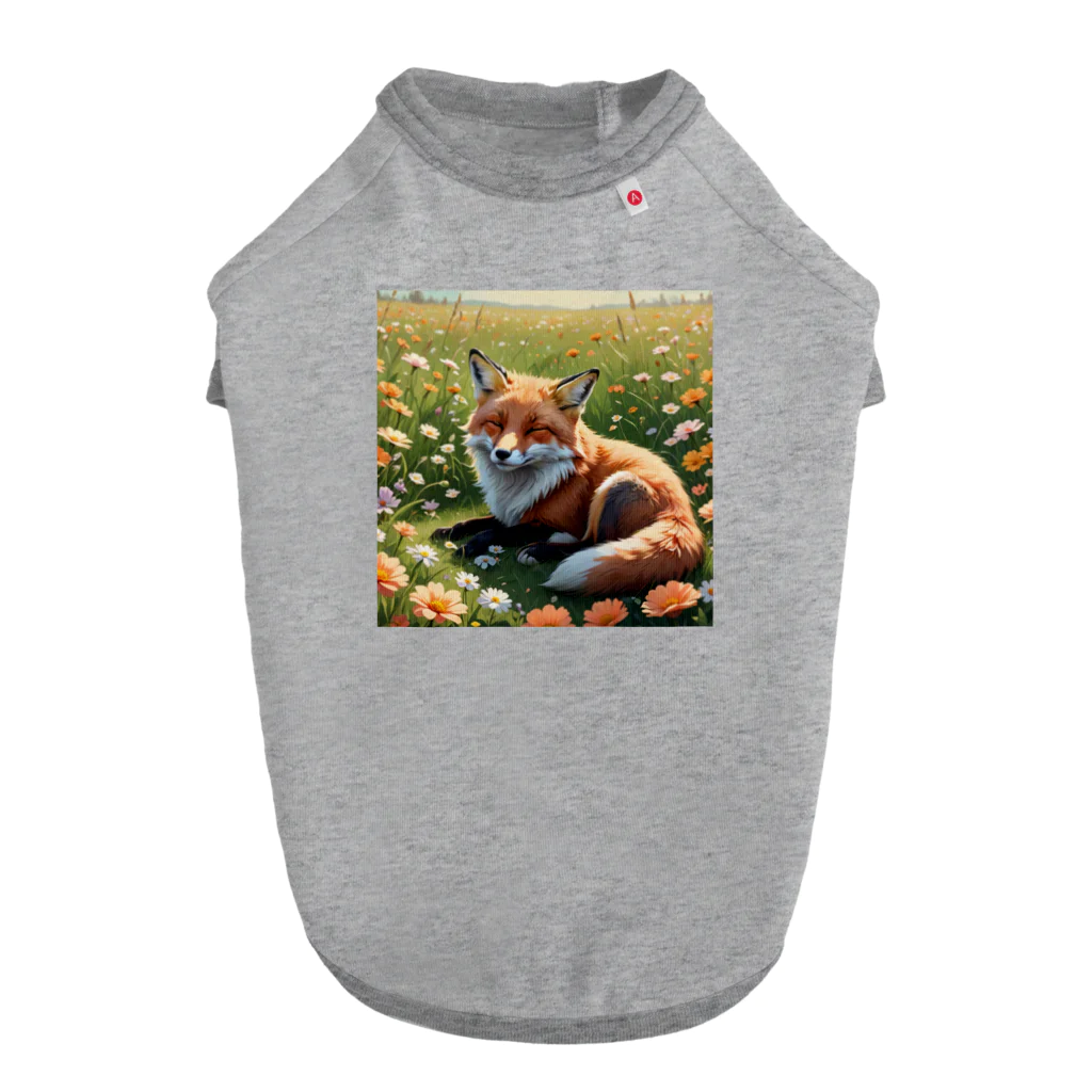 deko4954のsleep　fox Dog T-shirt