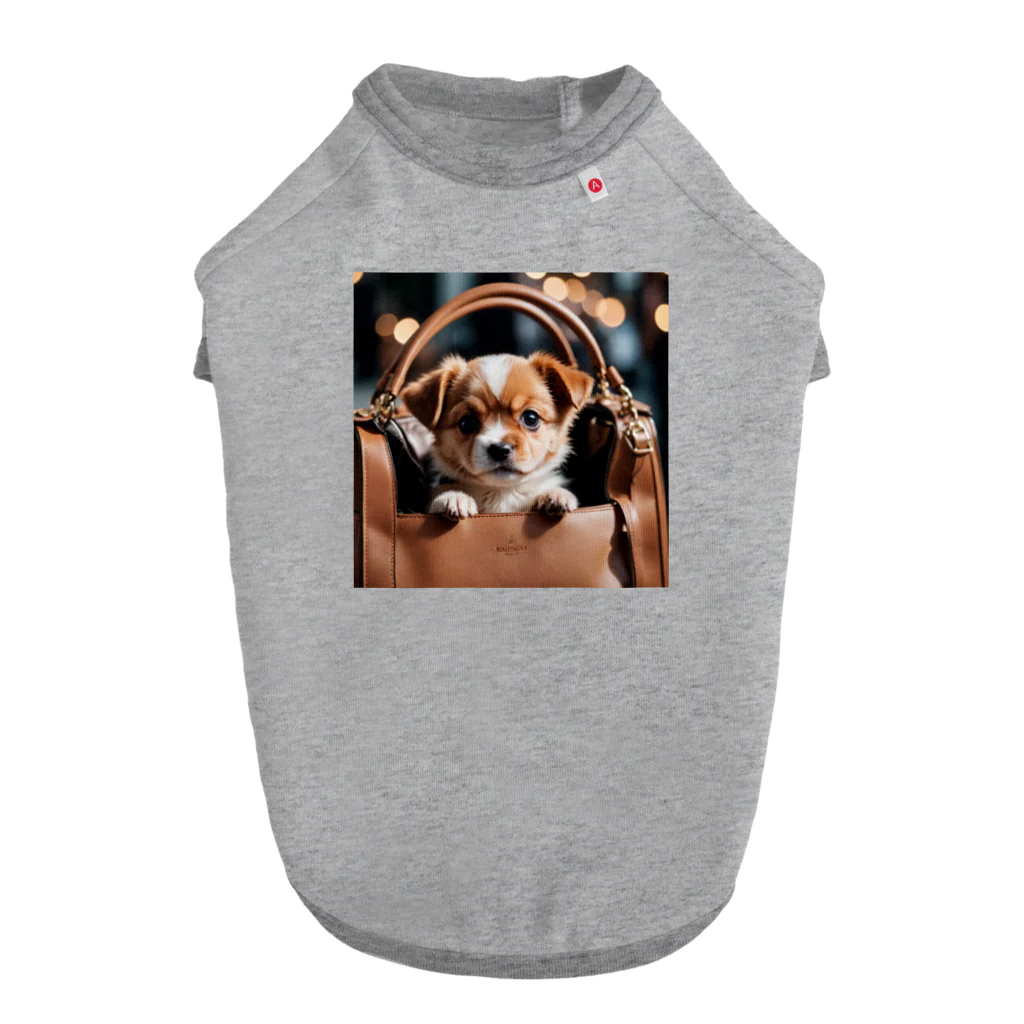 hanako_nono21のバッグに入った犬 Dog T-shirt