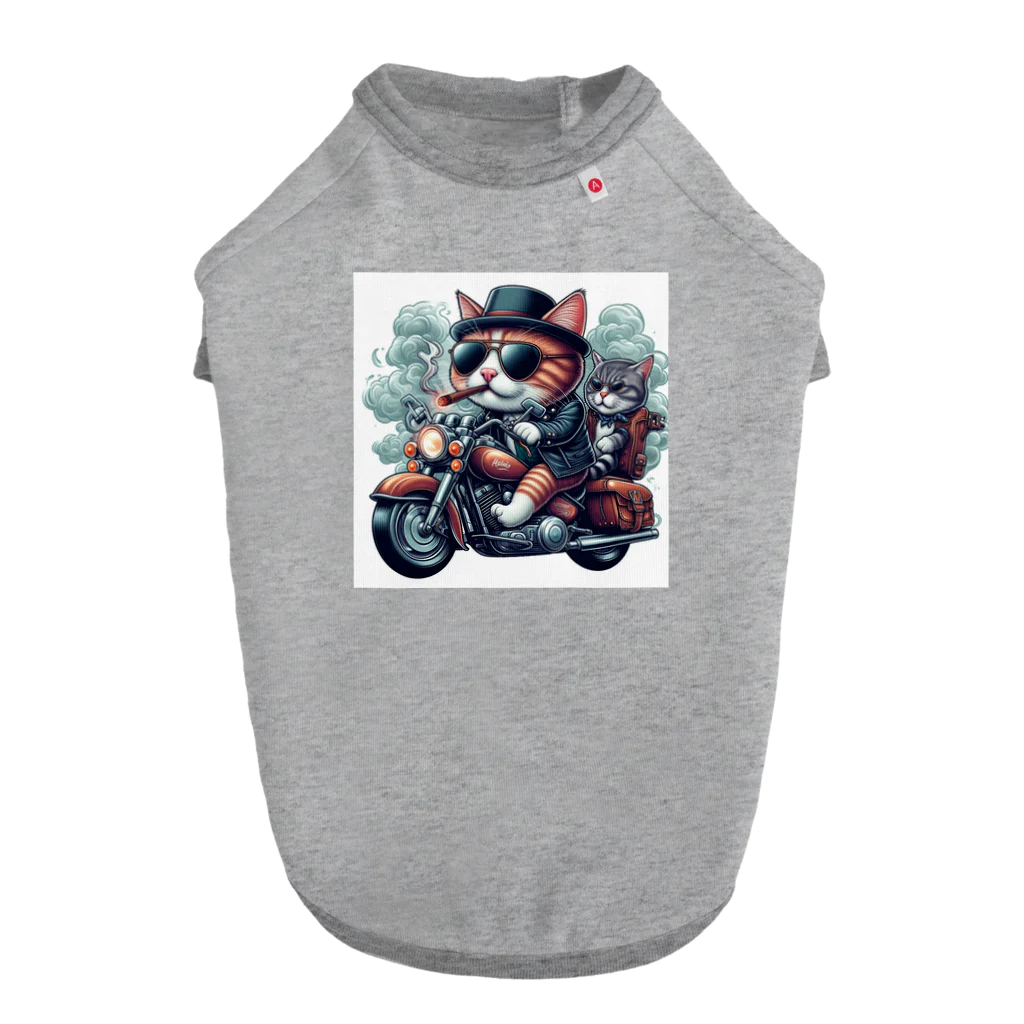 なるたか屋のクールなキャットライダー Dog T-shirt