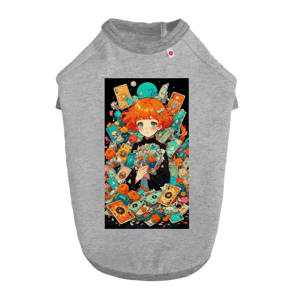 AQUAMETAVERSEのトランプ占いの少女 アメジスト 2846 Dog T-shirt